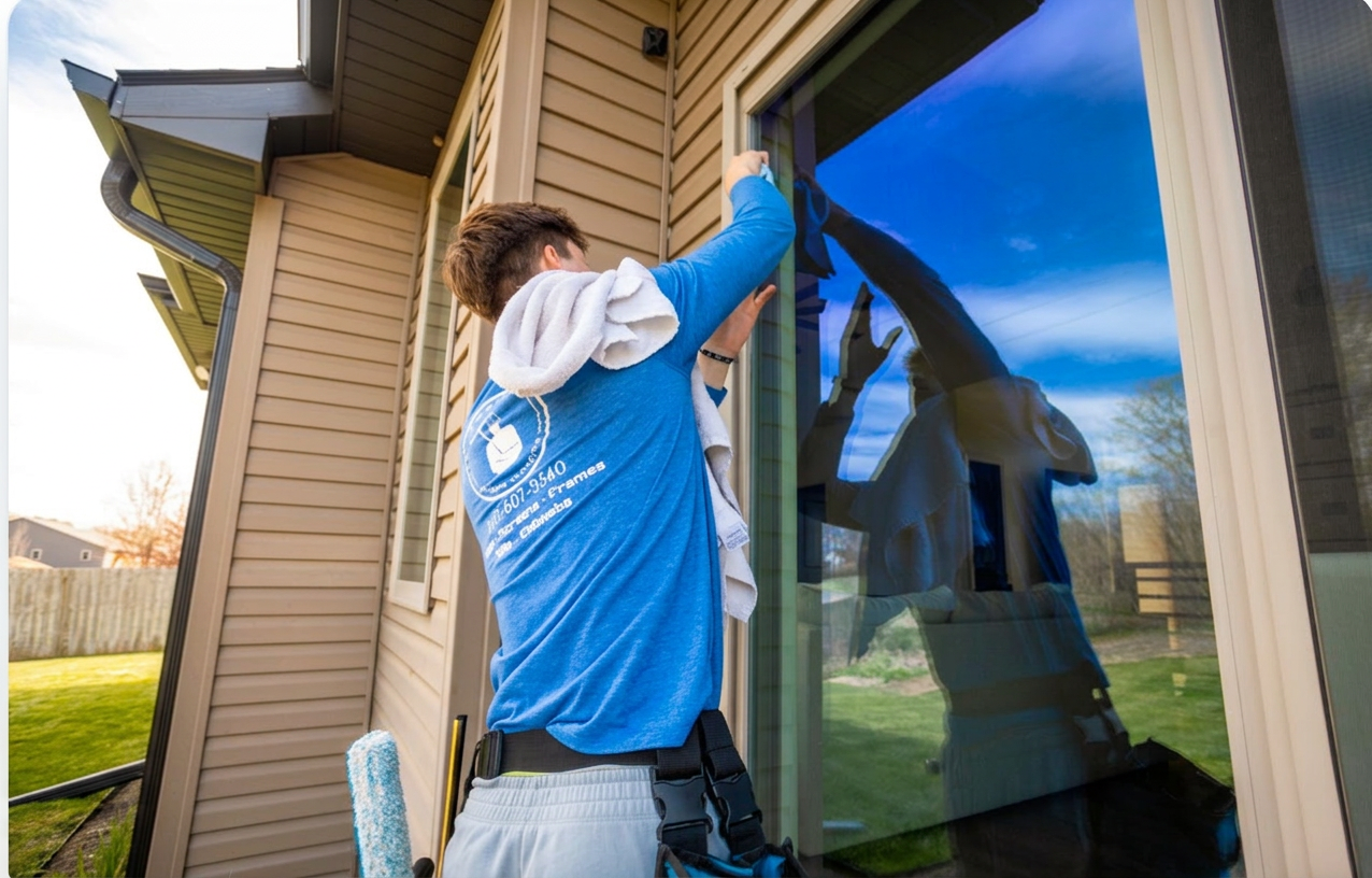 SCRUBS window cleaning work